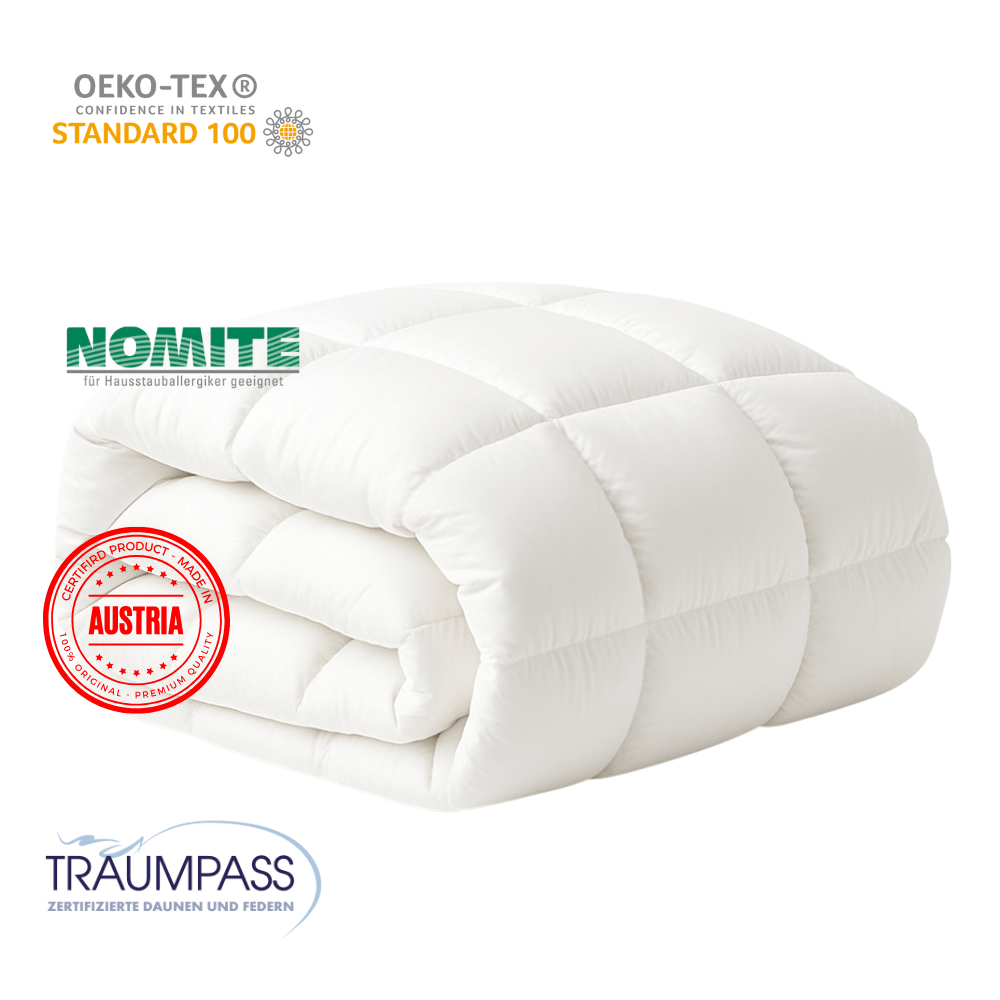 Premium Ganzjahres - Daunendecke Dreamline Medium – Karpaten Gänsedaunen, Made in Austria - haftig.at