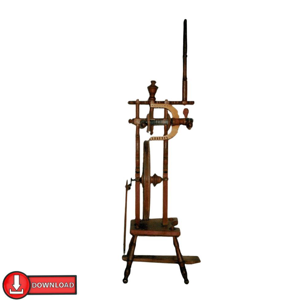 Spinnrad Holzbauplan – traditionell & funktional | DIY - Bauanleitung - haftig.at