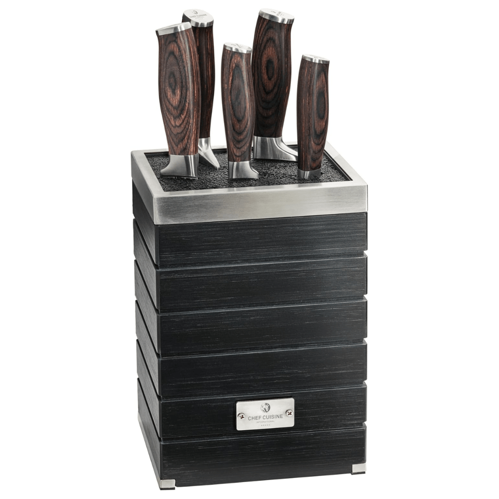 6 - teiliges Premium Messerset mit Bambusblock - NEU & originalverpackt - haftig.at