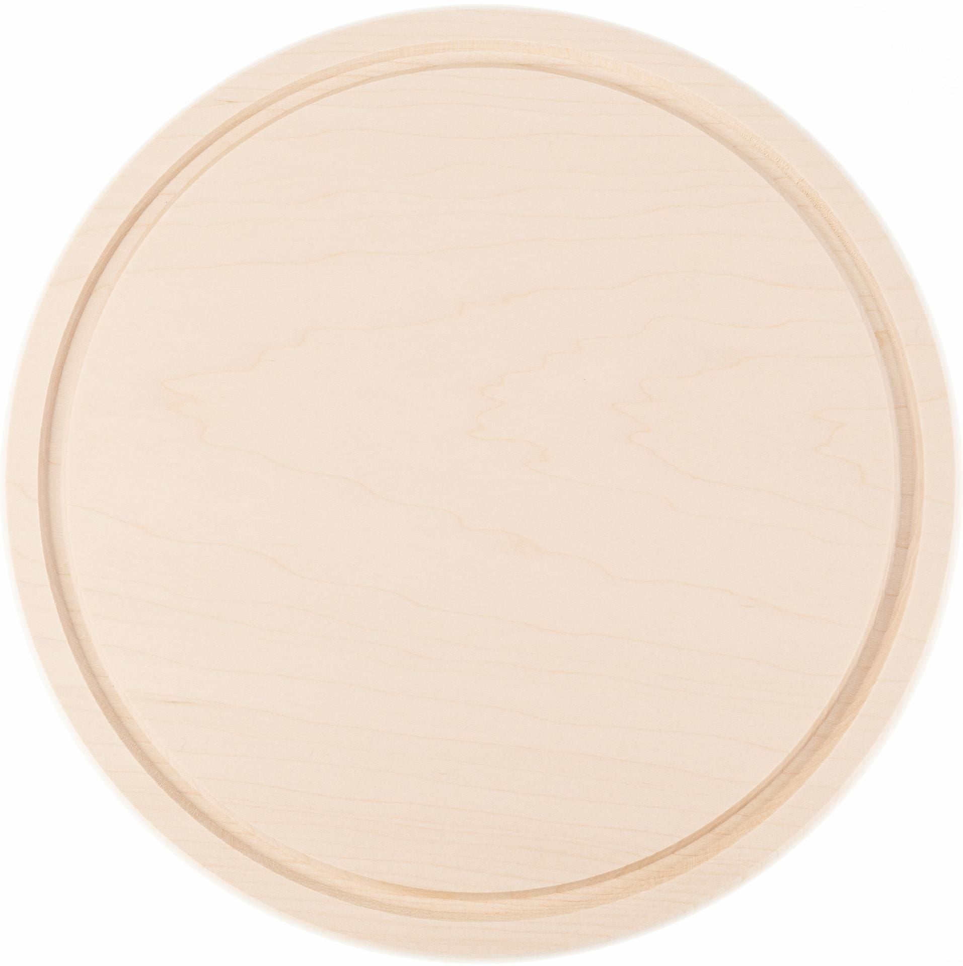 6er - Set Schneidebretter rund Ø 26cm – FSC® Ahornholz mit Saftrille - haftig.at
