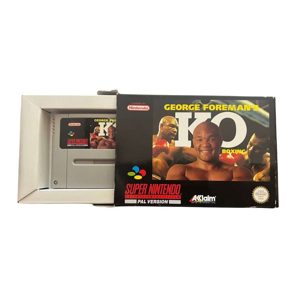 George Foreman's KO Boxing SNES PAL – mit OVP & Anleitung - haftig.at