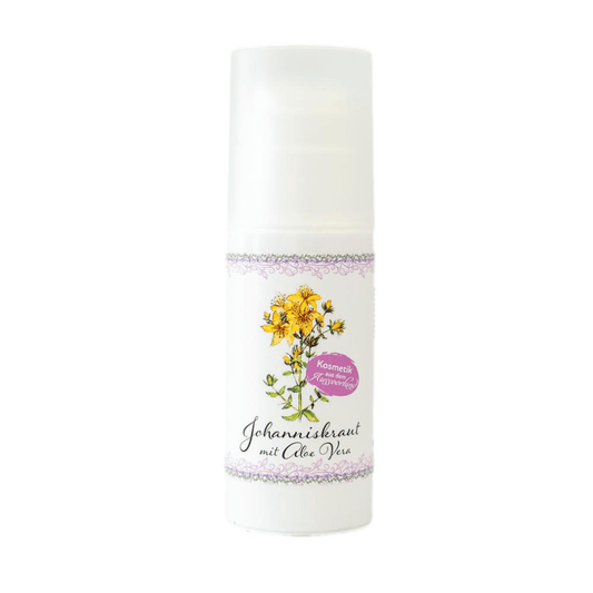 Johanniskraut - Creme mit Aloe Vera 100 ml – beruhigend & regenerierend - haftig.at