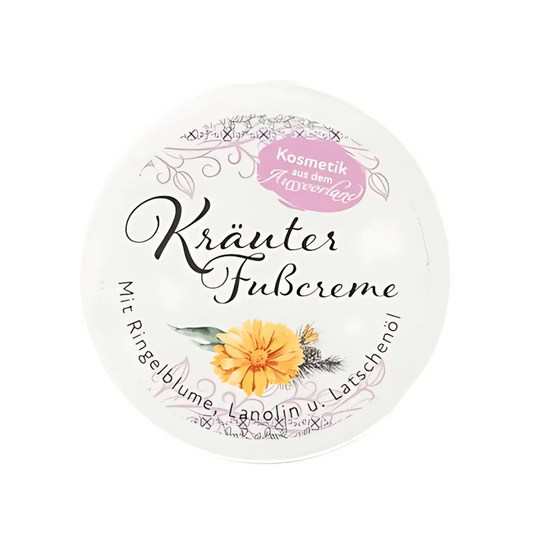 Kräuter - Fußcreme 100 ml – Wohltuende Pflege für müde Beine und Füße aus Österreich - haftig.at