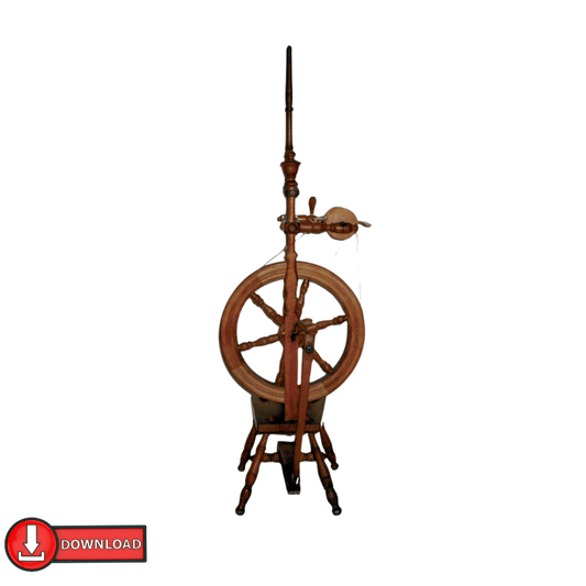 Spinnrad Holzbauplan – traditionell & funktional | DIY - Bauanleitung - haftig.at